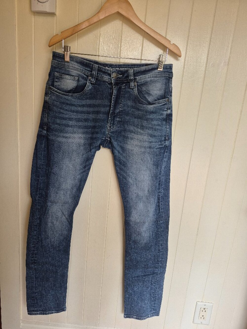 BUFFALO David Bitton Max-X Skinny Stretch Jeans W32 L32 Medium Wash Denim